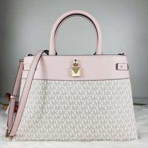 NWOT Michael Kors LG Gramercy satchel vanilla pink